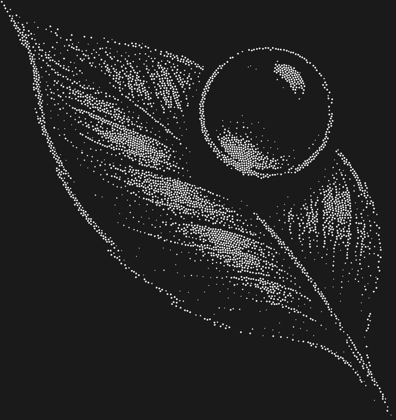 Трафарет Капелька росы на листе — DEWLEAF1