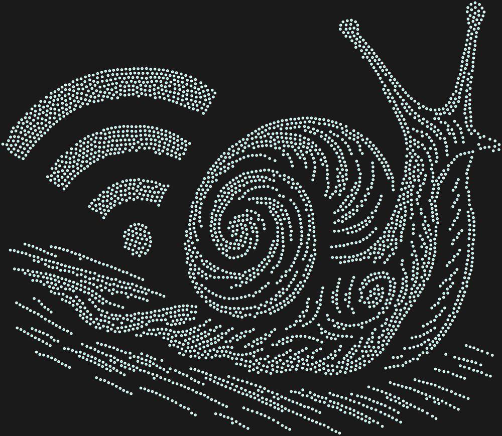 Трафарет Медленный интернет — RHT_SNAIL3_SS16_CRYSTAL_AB_DMC
