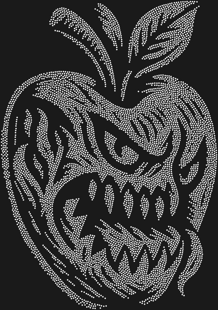 Трафарет Apple monster — RHT_APPLEMONSTER1_SS4_CRYSTAL_CLEAR