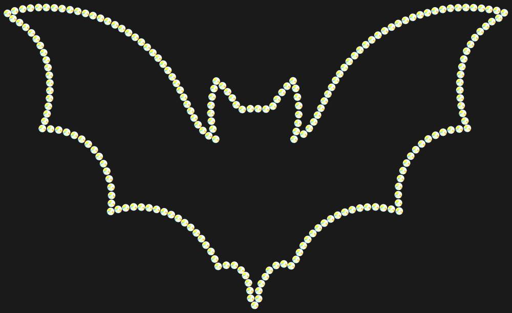 Трафарет Bat — RHT_BAT1_SS12_CRYSTAL_AB