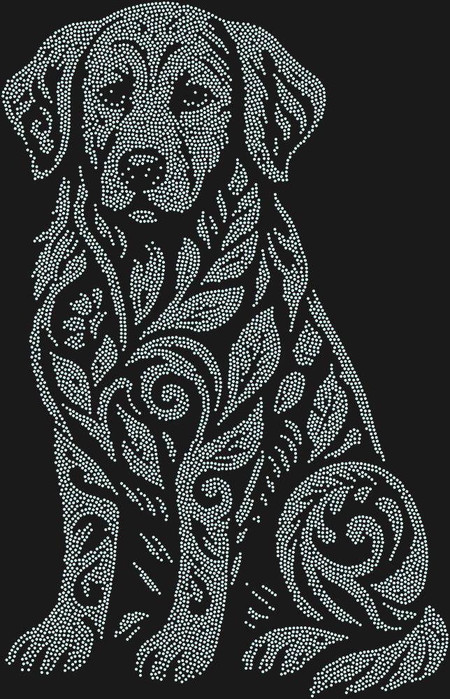 Трафарет Labrador Retriever — RHT_LABRADOR1_SS8_CRYSTAL_AB_DMC