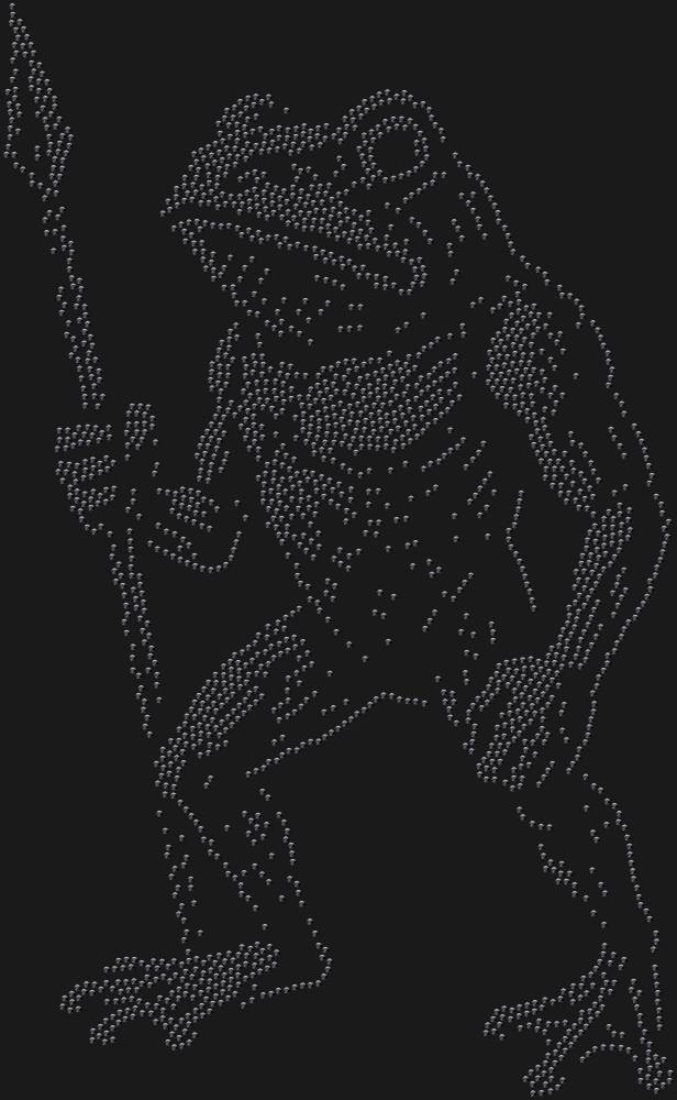 Трафарет Лягуха с копьем — RHT_FROG2_SS10_JET_BLACK