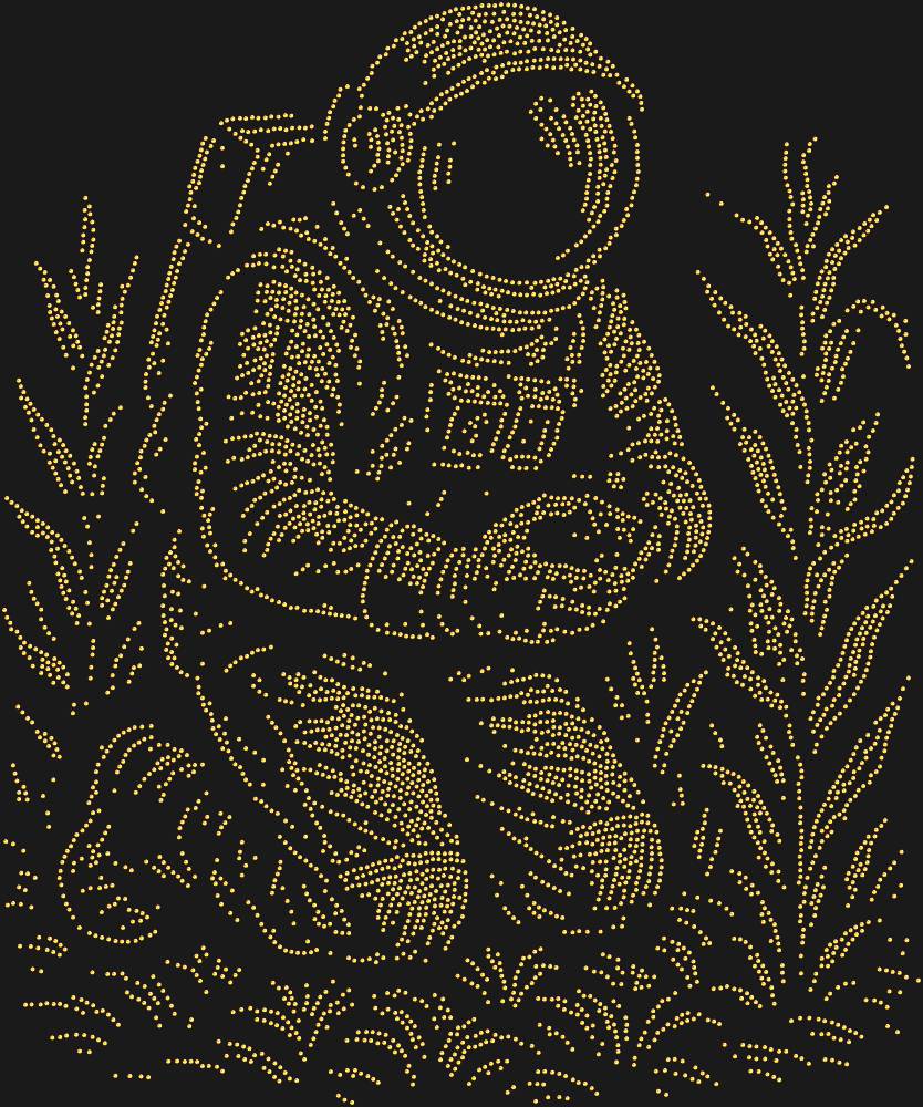 Трафарет Астронавт-фермер — RHT_ASTRONAUT1_SS10_RED_VOLCANO