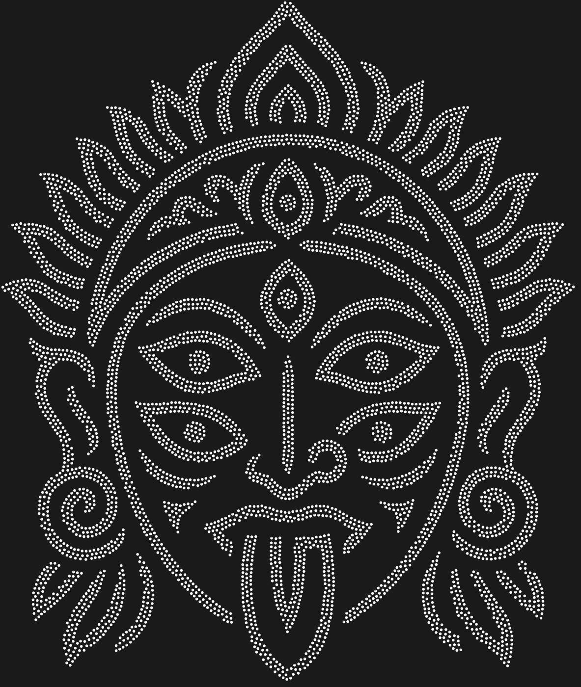 Трафарет Маска Шивани из Индии — SHIVANIMASK1