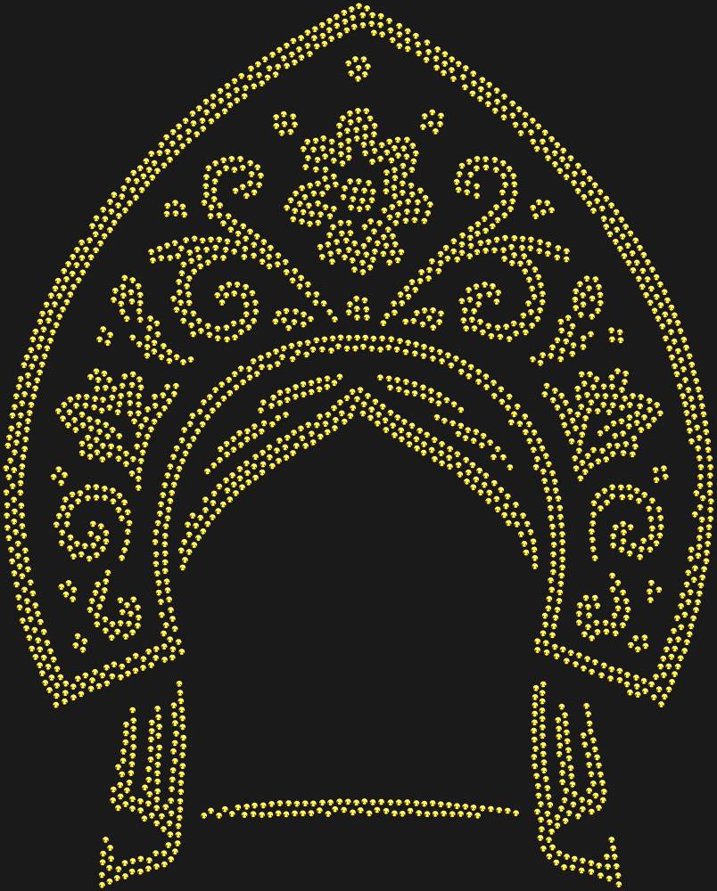 Трафарет Kokoshnik — RHT_KOKOSHNIK1_SS10_GOLD