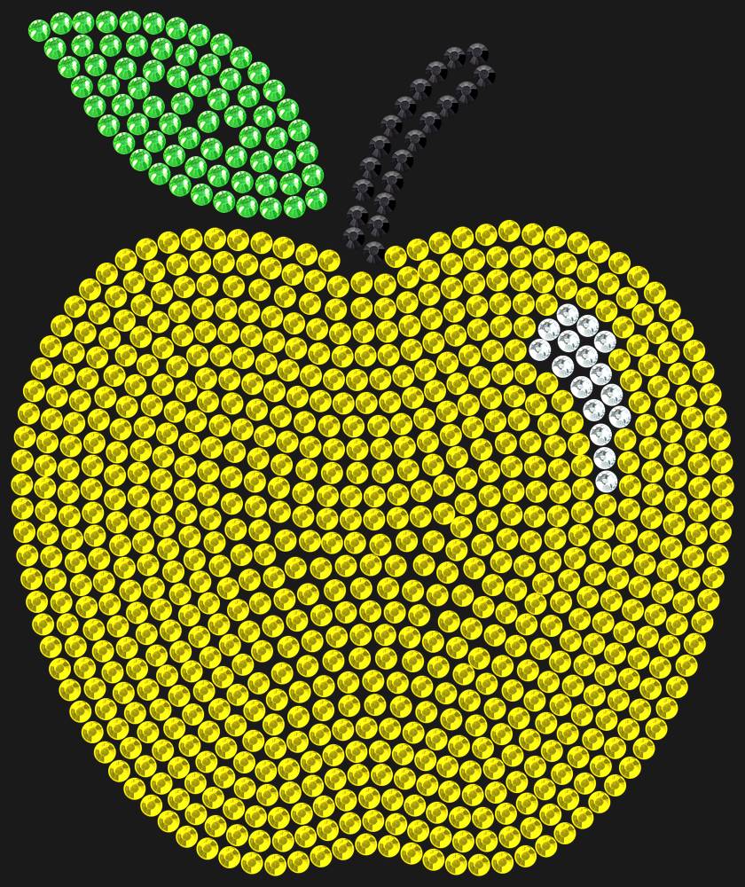 Трафарет Apple (in four colors) — RHT_APPLE1C_SS16_YELLOW