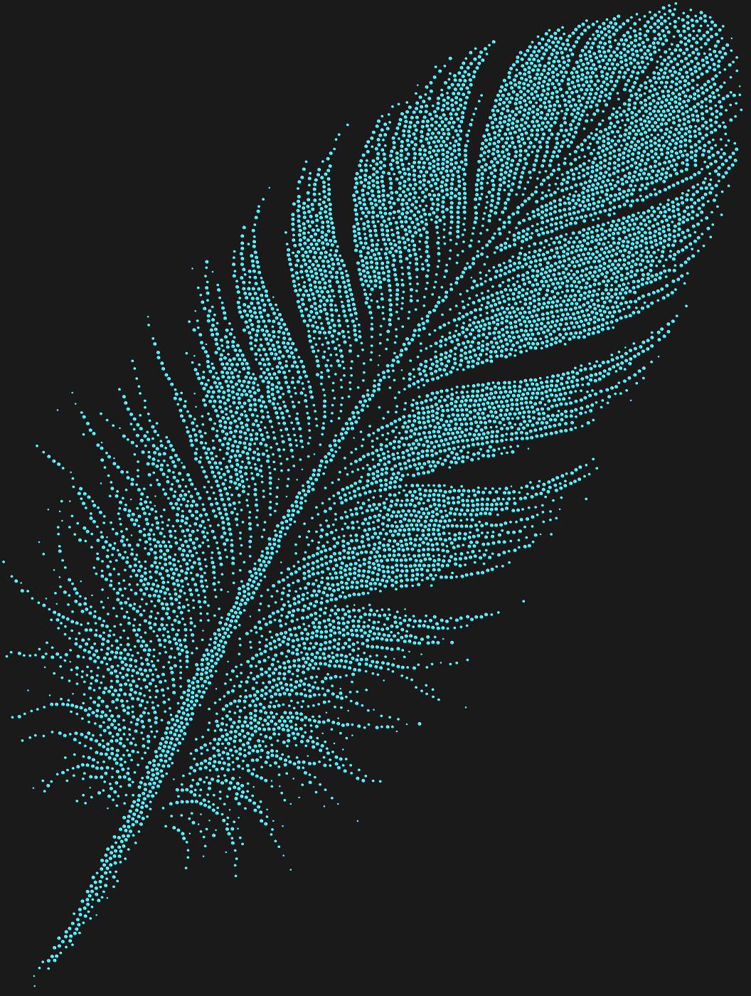 Трафарет Перо — FEATHER3