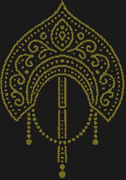 Кокошник, сияющий 3499 стразами, превратит вас в настоящую царевну, озаряя своим мерцанием каждый ваш шаг.