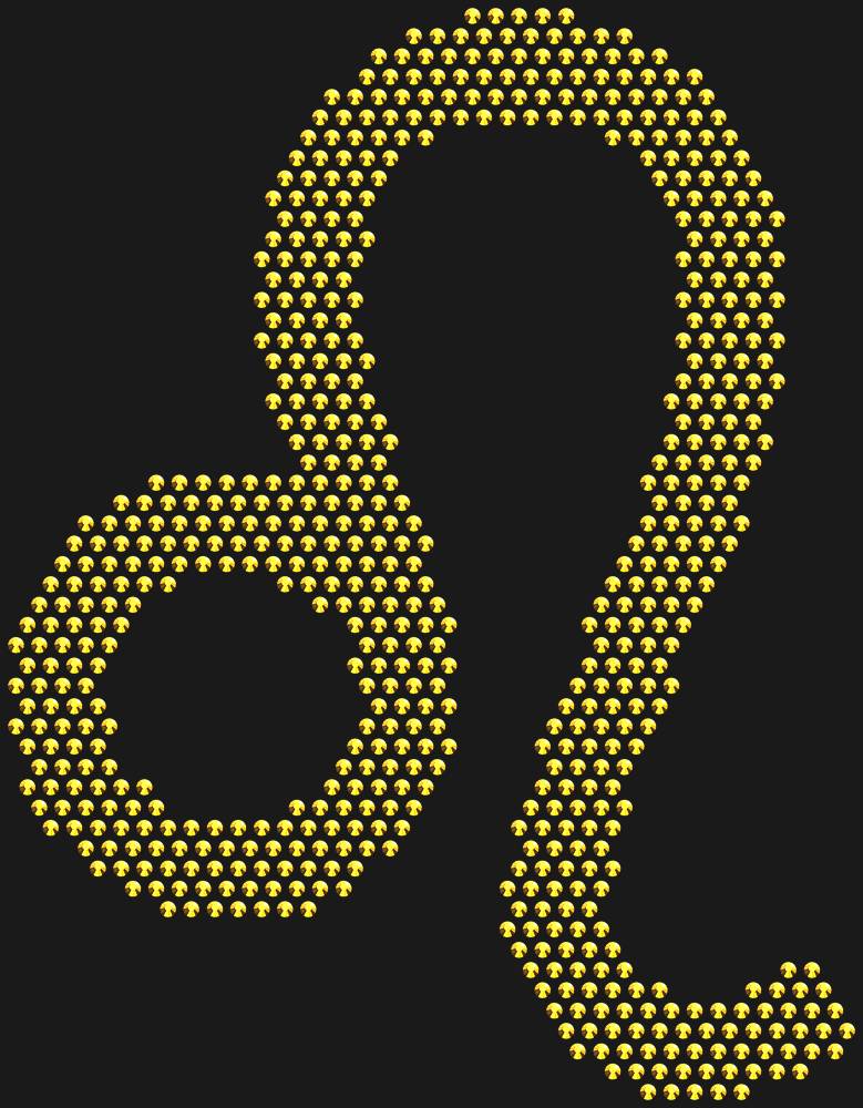 Трафарет Leo zodiac sign — RHT_ZODIACLEO1_SS16_GOLD