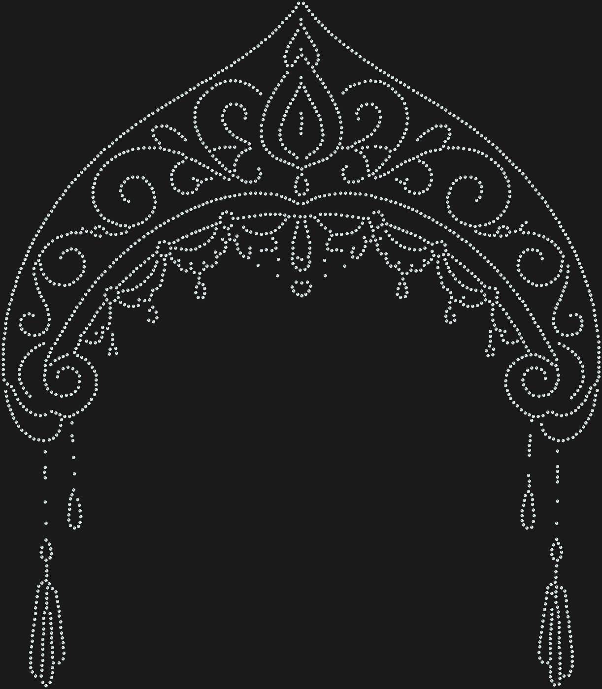 Трафарет Кокошник — KOKOSHNIK3