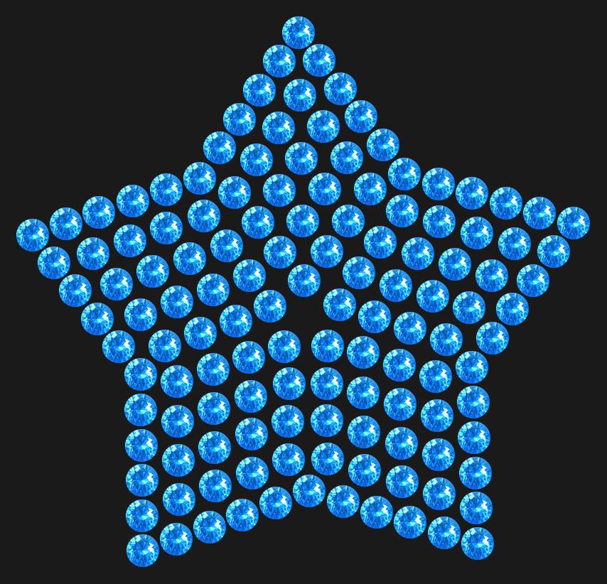 Трафарет Compact star — RHT_STAR2_SS16_LT_SAPPHIRE