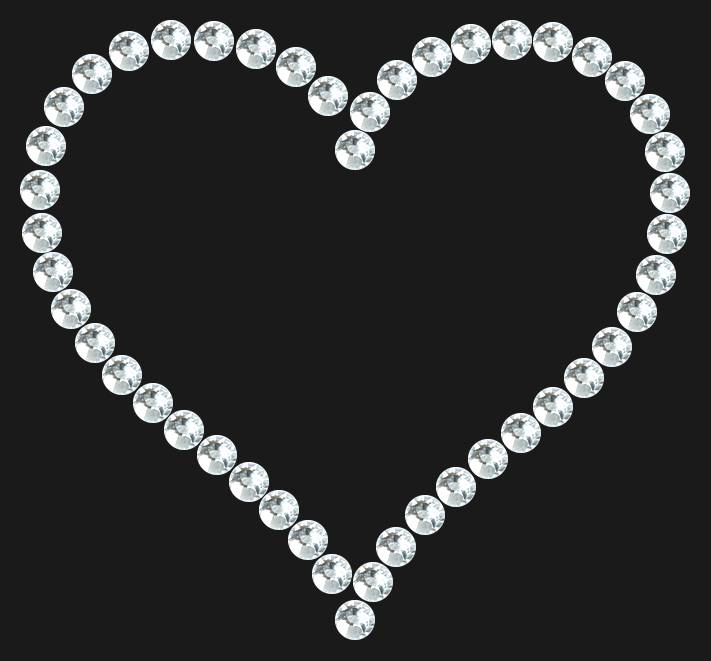 Трафарет Contoured heart — RHT_HEART6_SS12_CRYSTAL_CLEAR