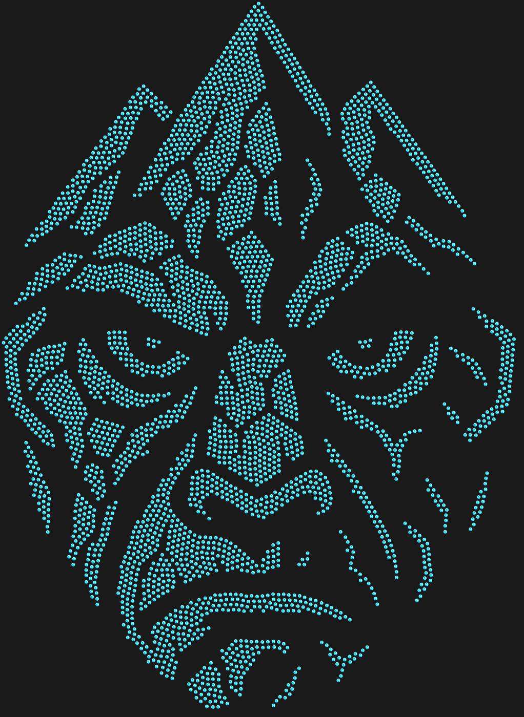 Трафарет Маска Дух Горы — MOUNTAINSPIRIT1