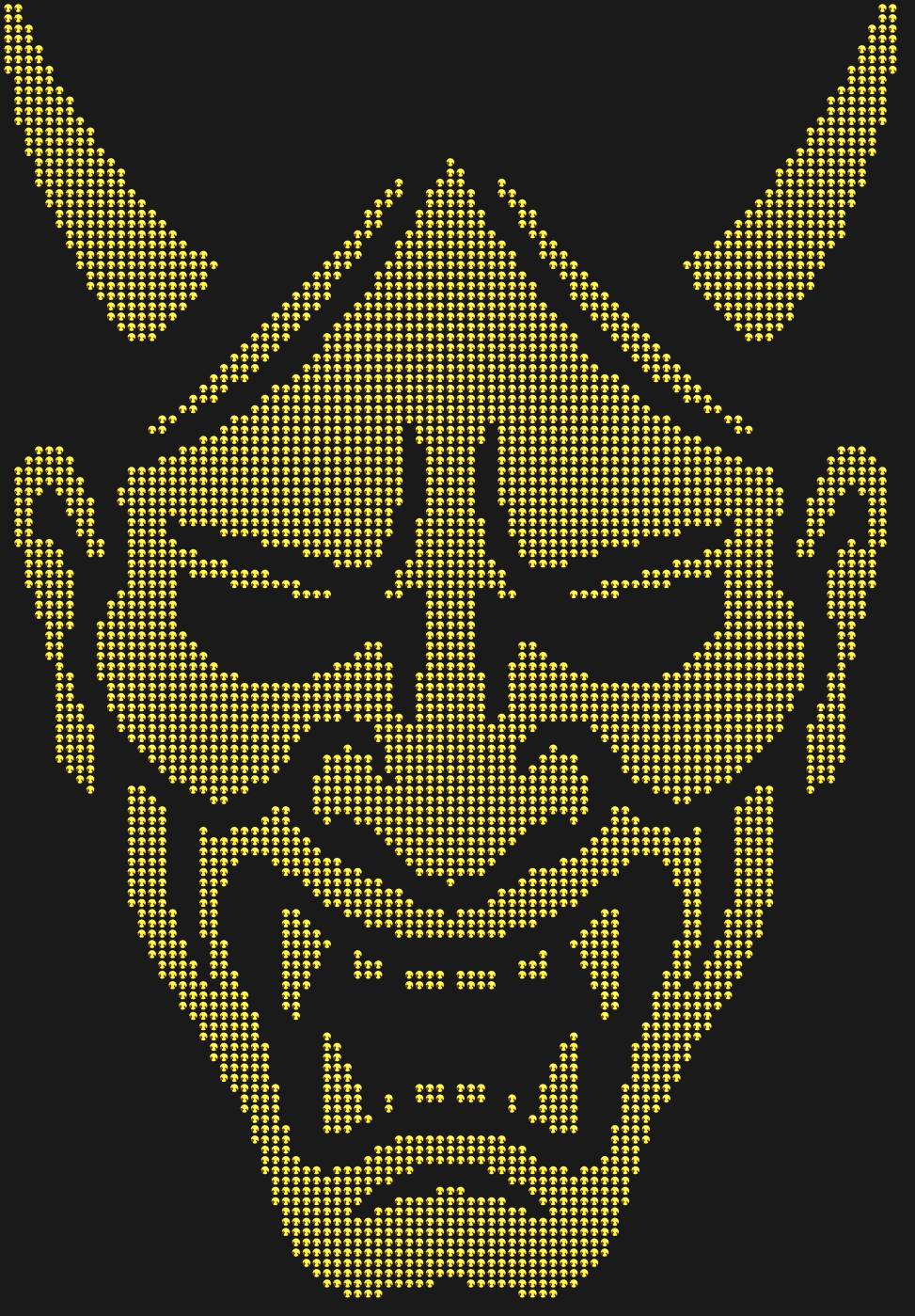 Трафарет Японская маска Хання — HANNYAMASK1