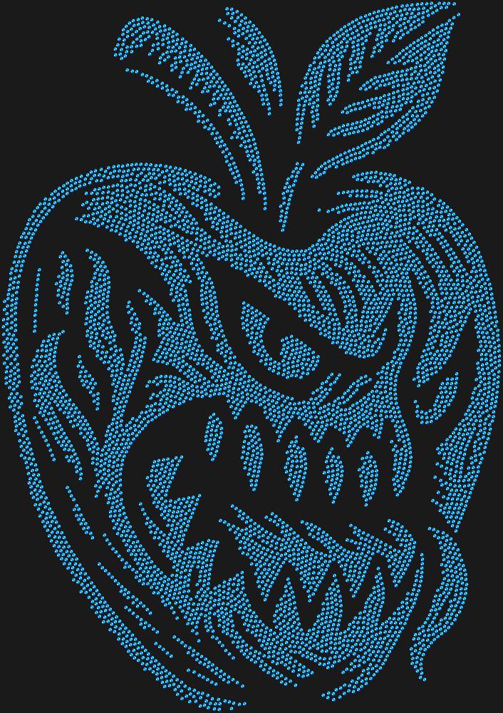 Трафарет Apple monster — RHT_APPLEMONSTER1_SS16_SAPPHIRE