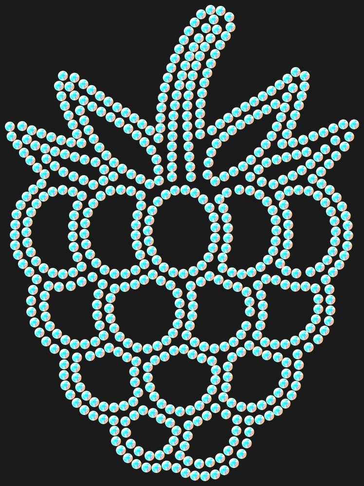 Трафарет Raspberry — RHT_RASPBERRY1_SS12_CRYSTAL_AB_DMC