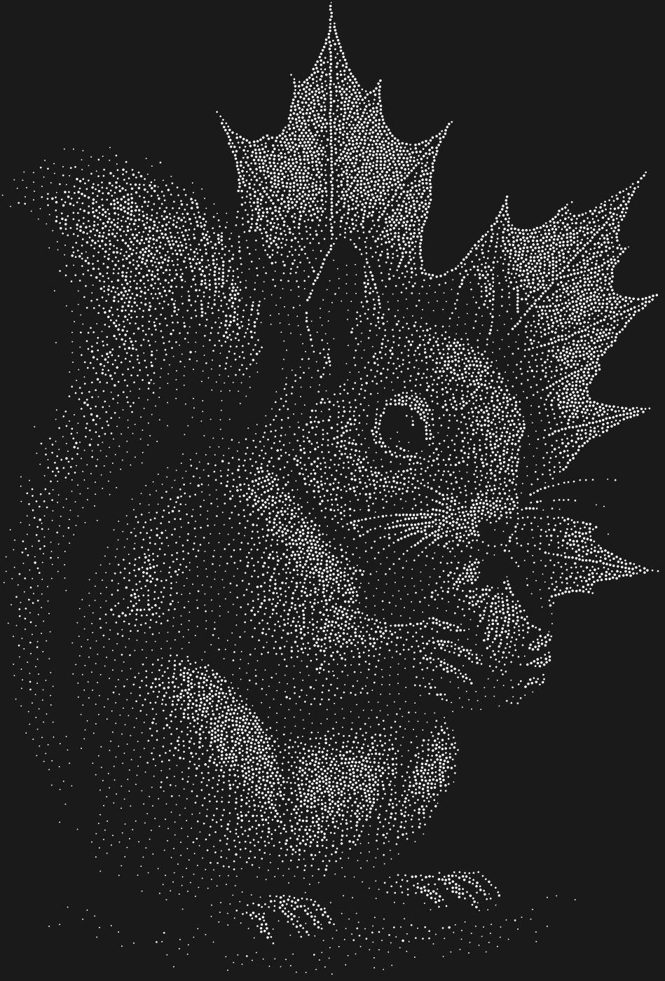 Трафарет Белка с орехом — SQUIRRELNUT1