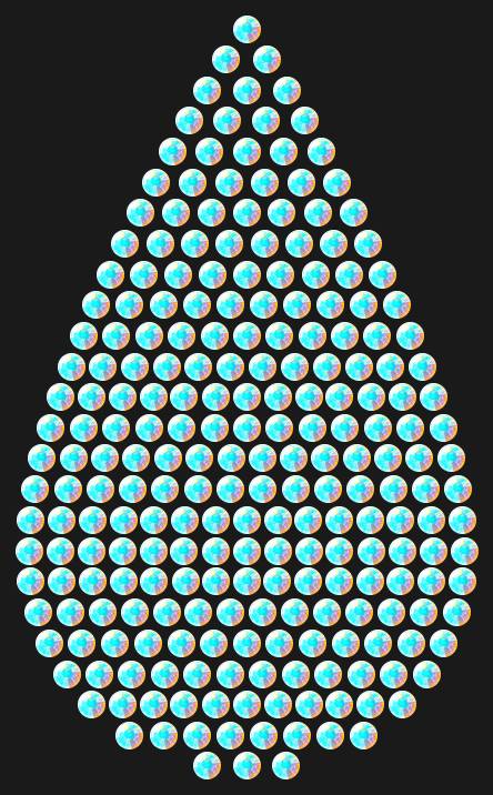 Трафарет A big drop — RHT_DROP3_SS6_CRYSTAL_AB_DMC