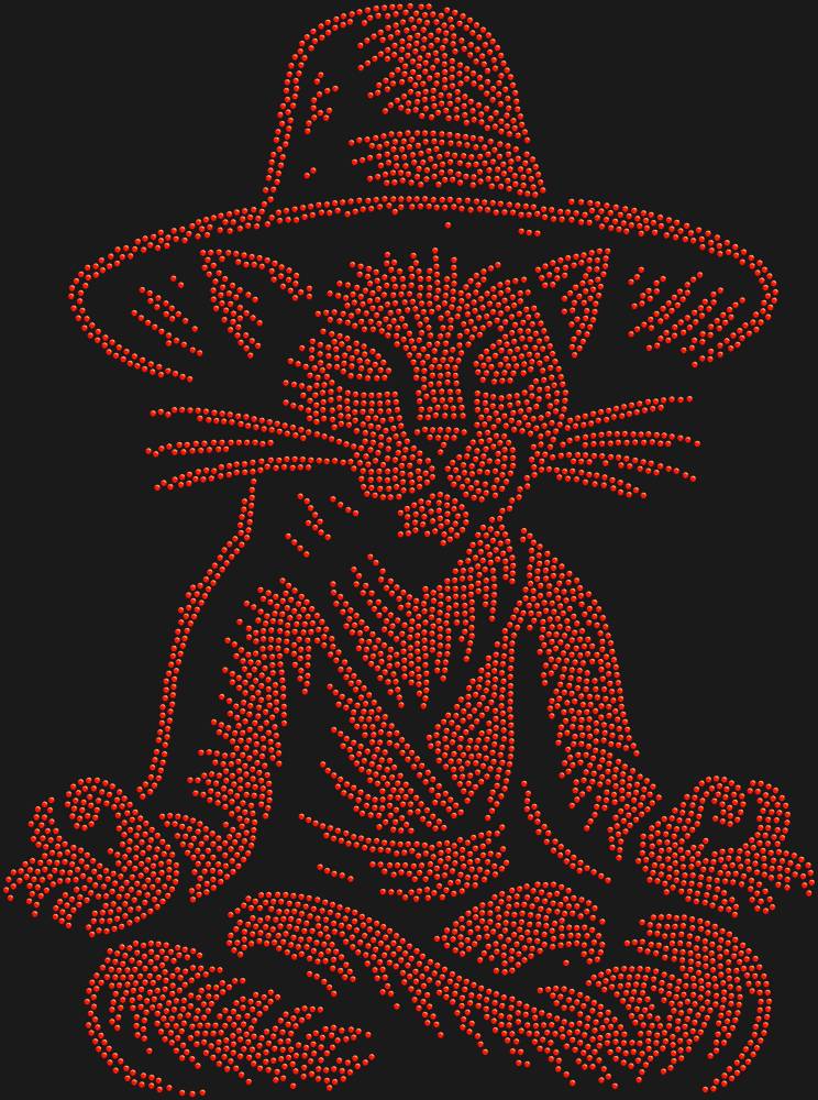 Трафарет Левитирующий кот в шляпе — RHT_CATMEDITATE1_SS6_LT_SIAM