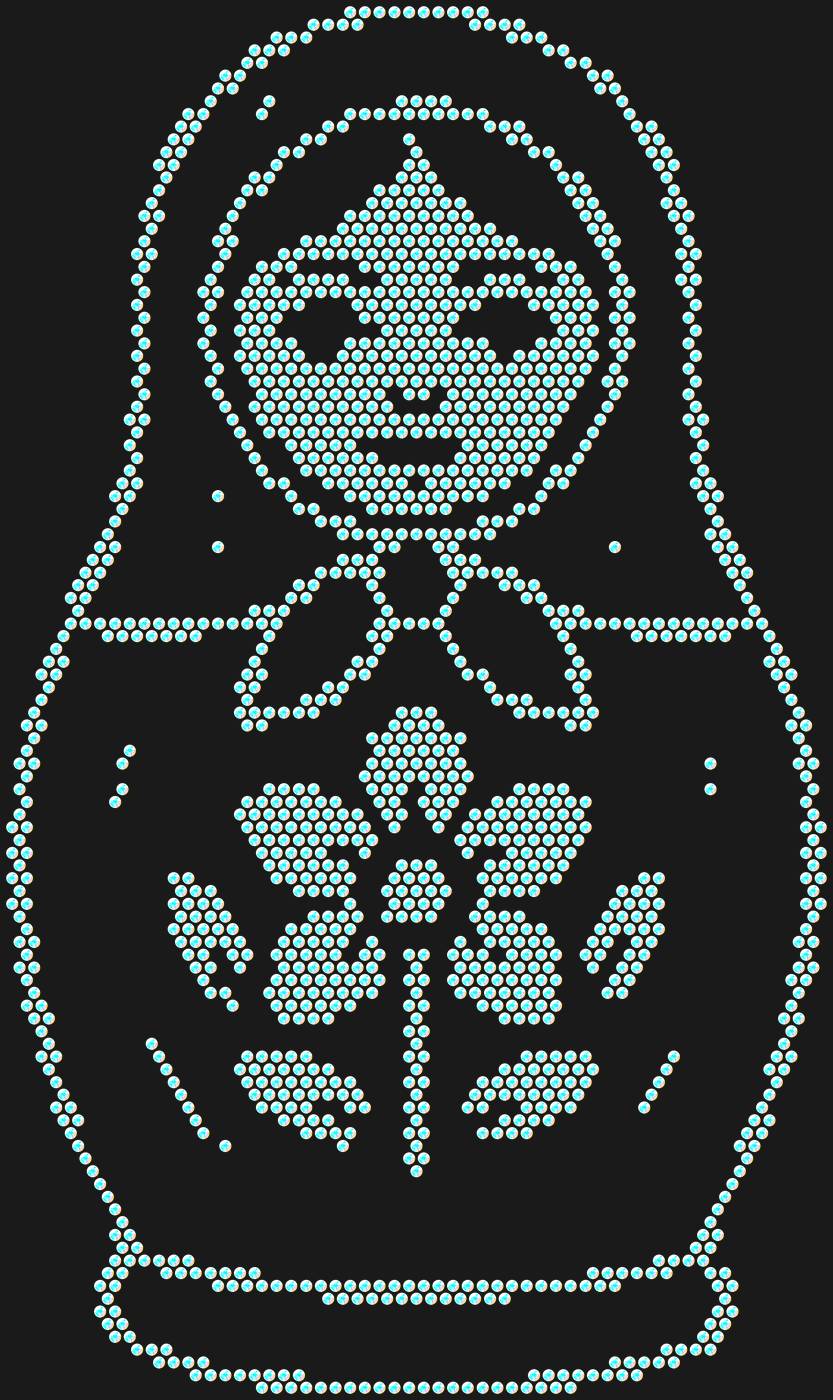 Трафарет Матрешка — MATRYOSHKA1