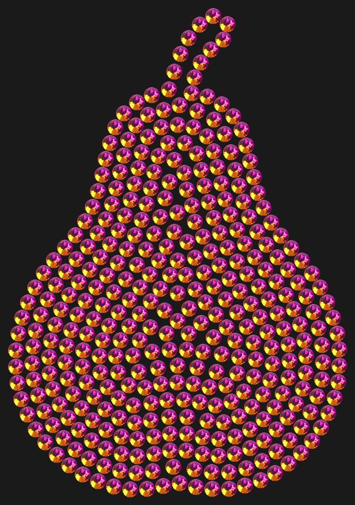 Трафарет Curved pear (plain) — RHT_PEAR1_SS10_RAINBOW