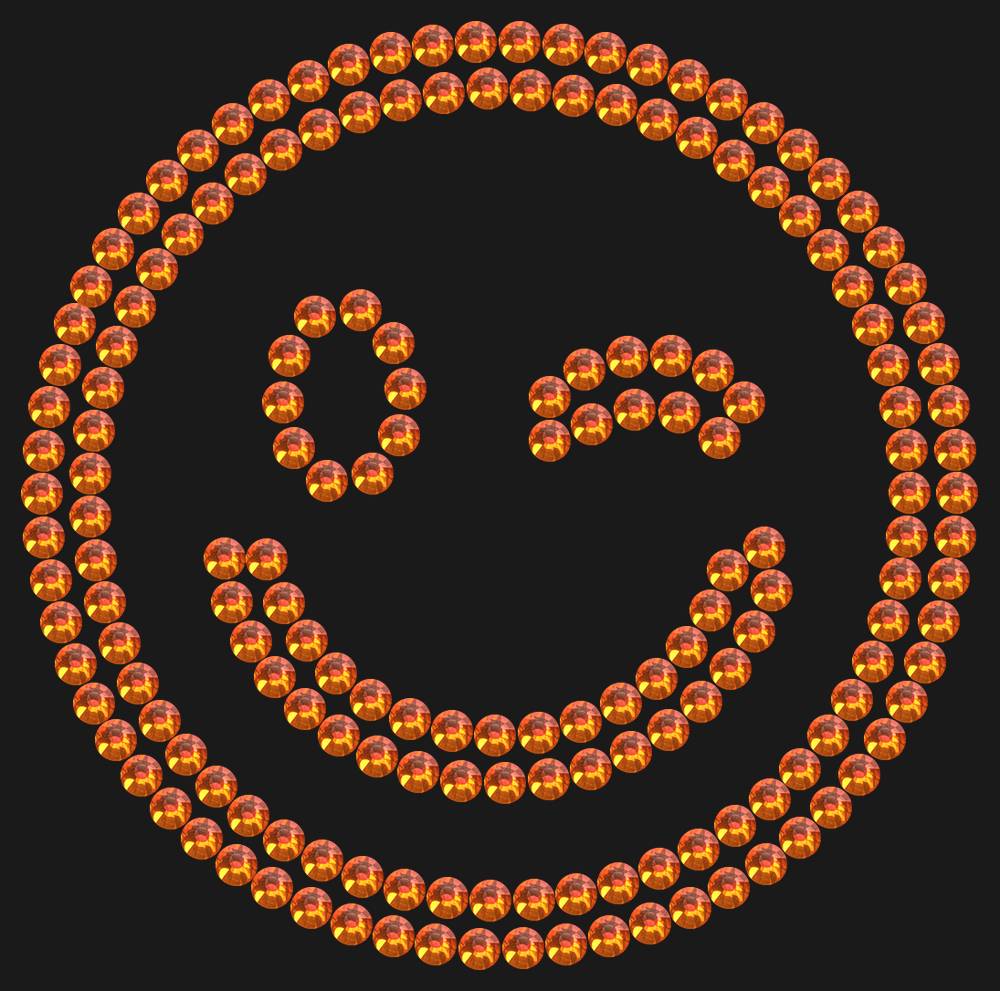 Трафарет Winking emoji — RHT_SMILE2_SS16_RED_VOLCANO