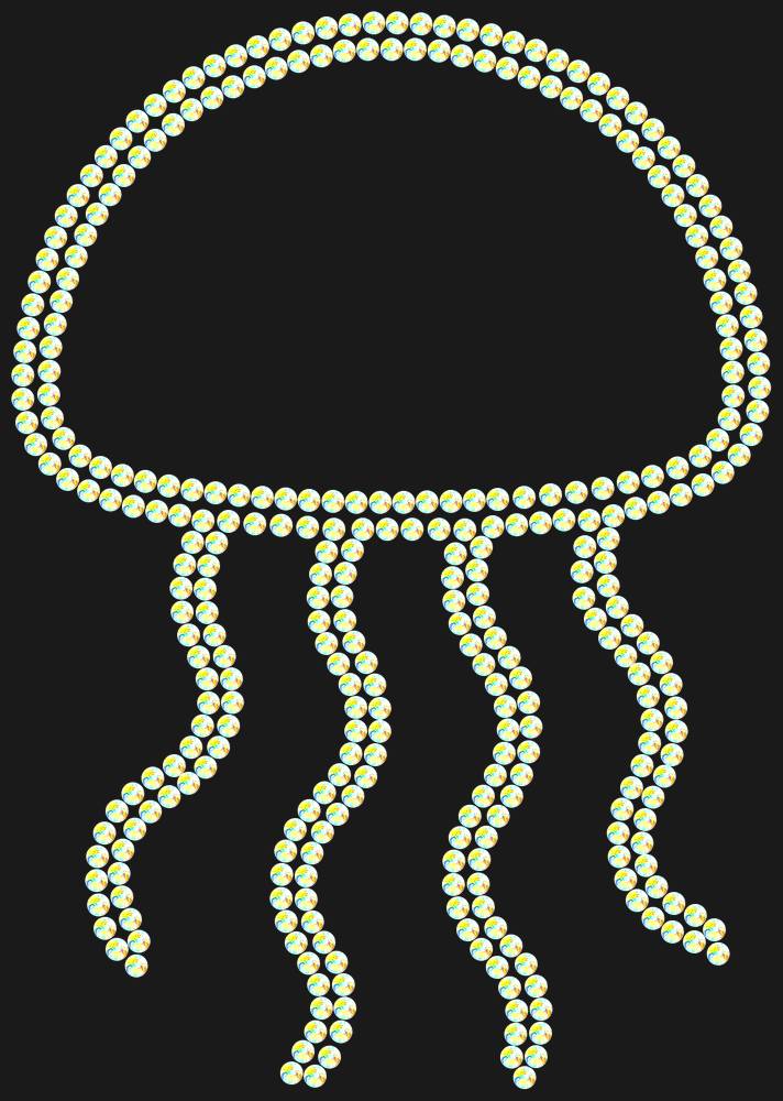 Трафарет Jellyfish — RHT_JELLYFISH1_SS16_CRYSTAL_AB