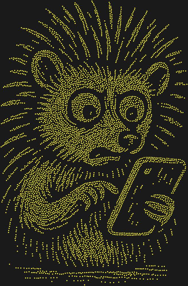 Трафарет Hedgehog with a smartphone — RHT_HEDGEHOG1_SS10_TOPAZ