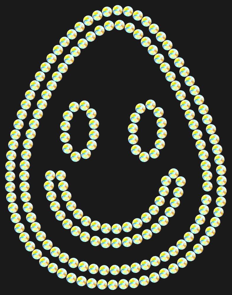 Трафарет A smile in a drop — RHT_SMILE4_SS16_CRYSTAL_AB