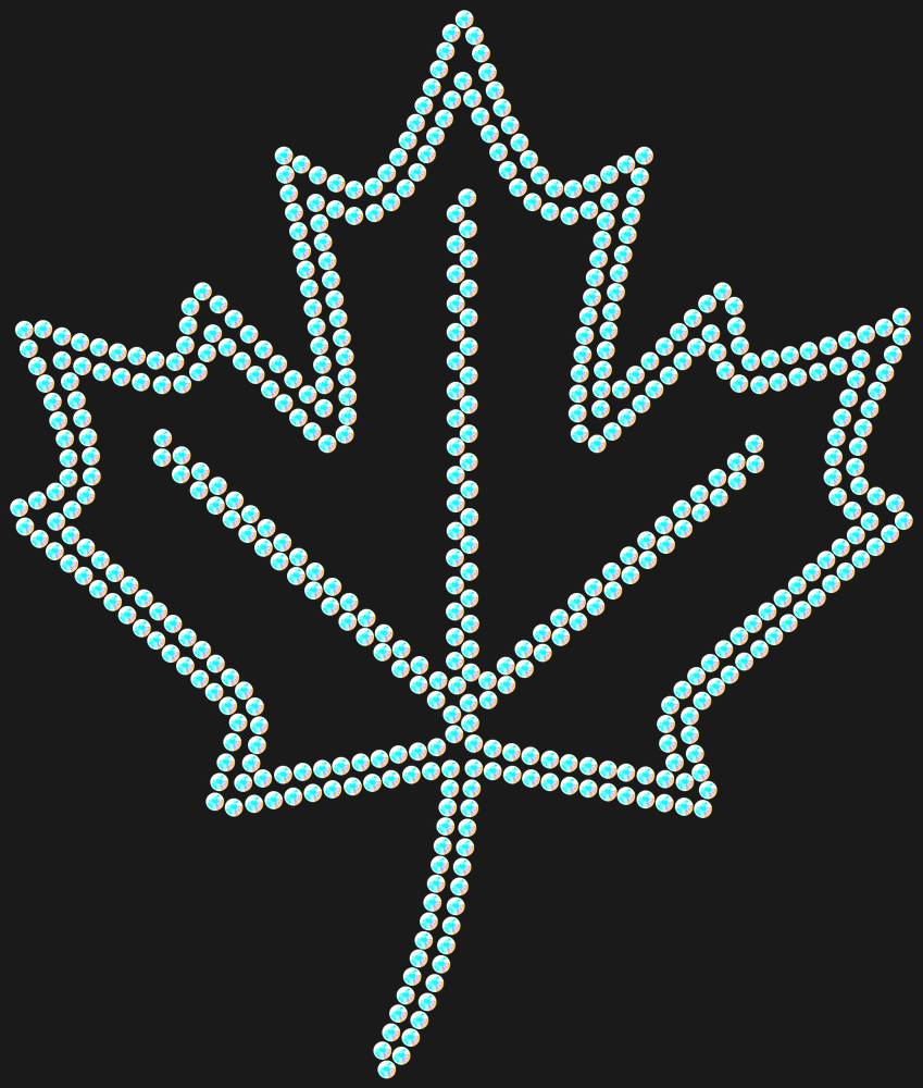 Трафарет Maple leaf — RHT_MAPLE1_SS6_CRYSTAL_AB_DMC