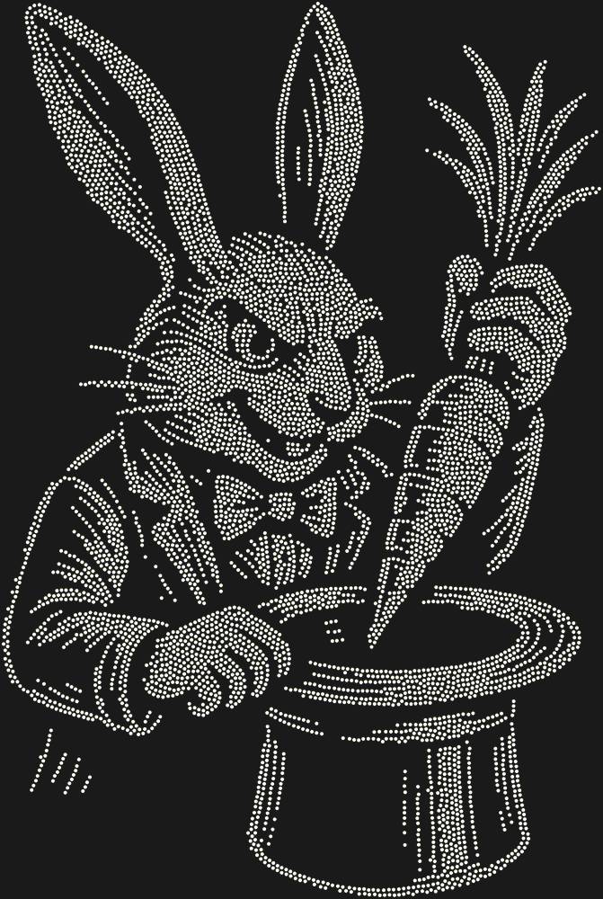 Трафарет Кролик-фокусник — RHT_RABBIT1_SS12_CRYSTAL_AB