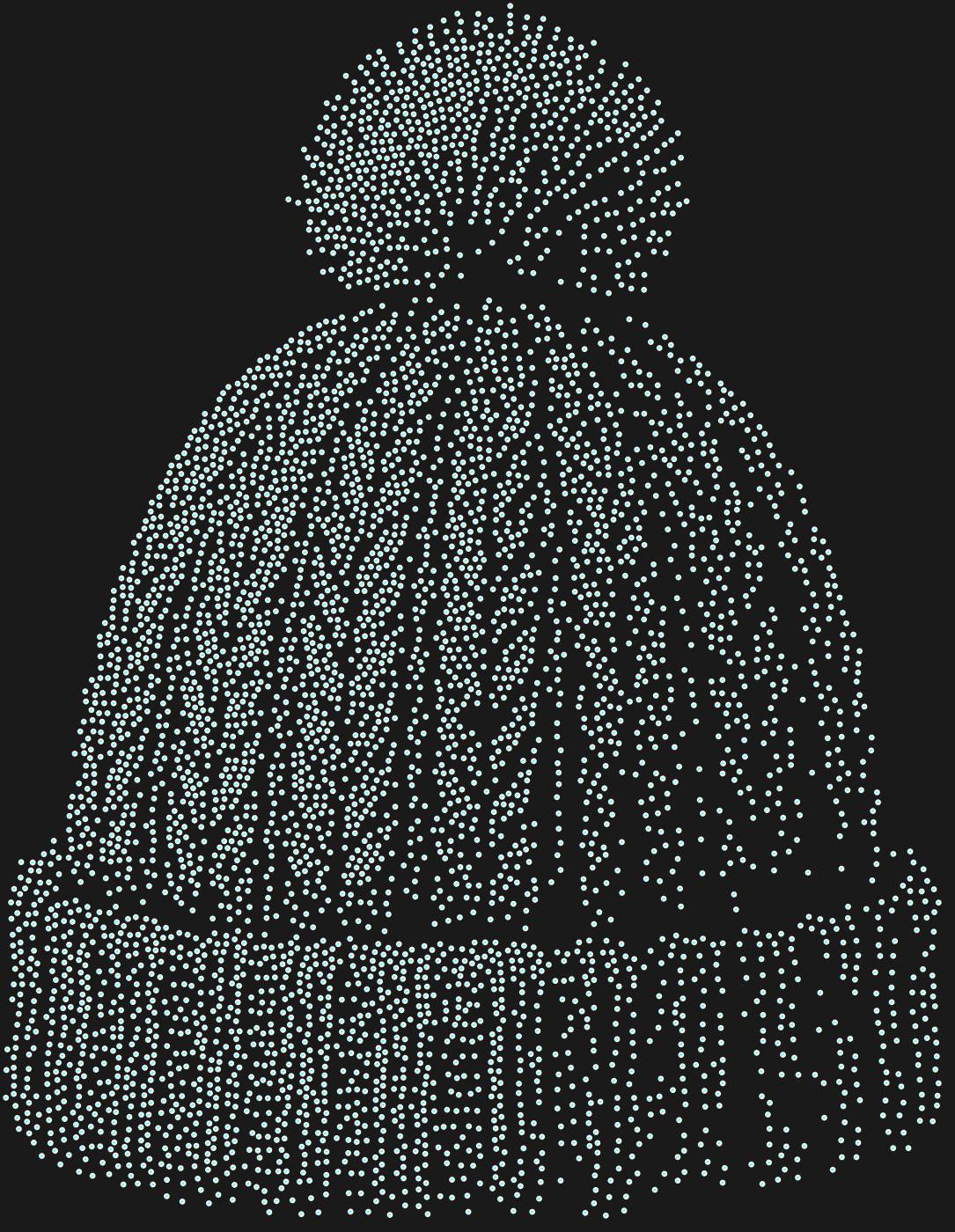 Трафарет Шапка с помпоном — HATPOMPON1