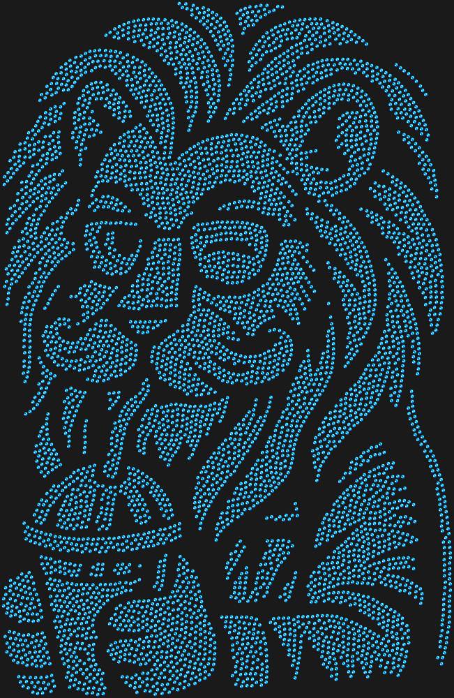 Трафарет Лев-хипстер — RHT_LIONHIPSTER1_SS8_SAPPHIRE