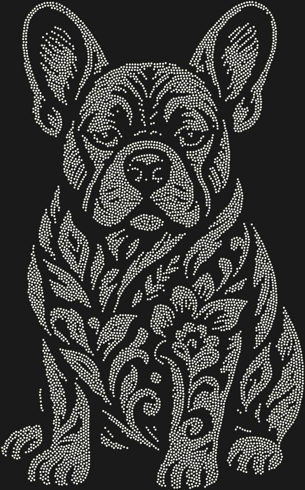 Трафарет Французский бульдог — RHT_FRENCHBULLDOG1_SS8_CRYSTAL_AB