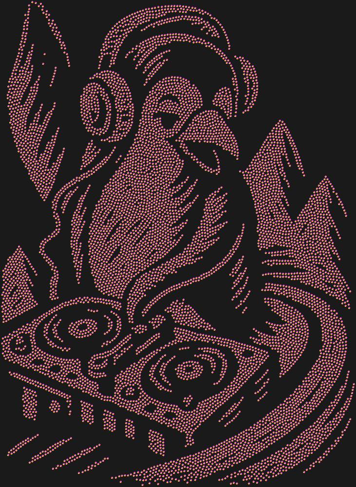 Трафарет DJ Penguin — RHT_PENGUINDJ1_SS20_RAINBOW