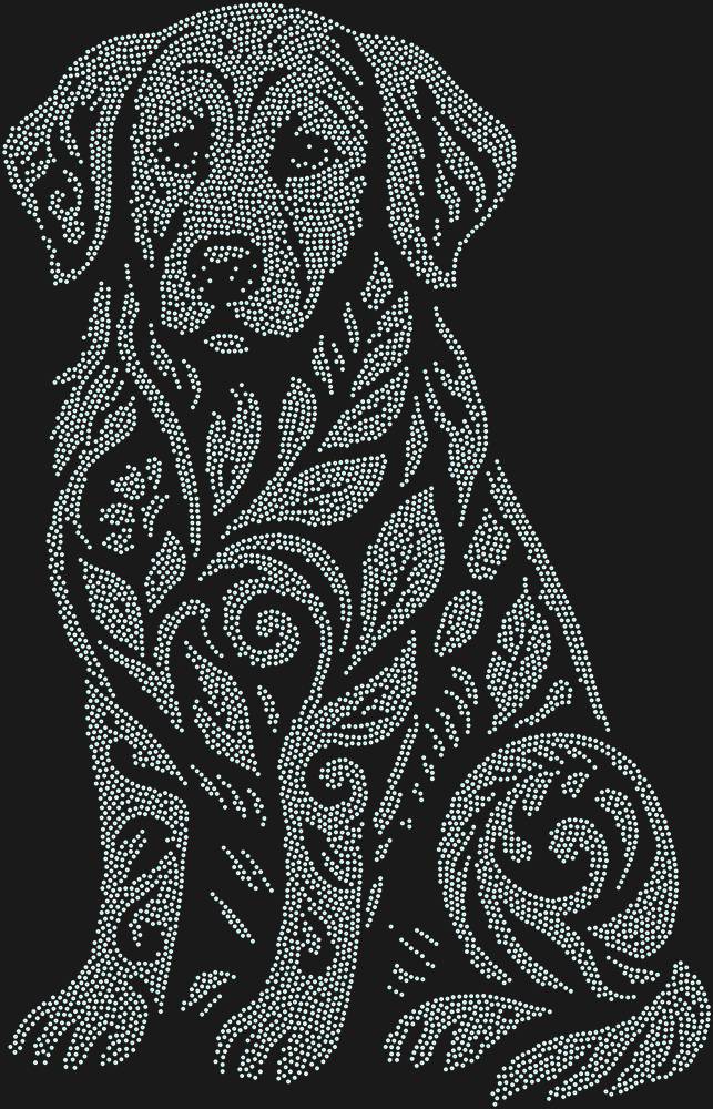 Трафарет Labrador Retriever — RHT_LABRADOR1_SS3_CRYSTAL_AB_DMC