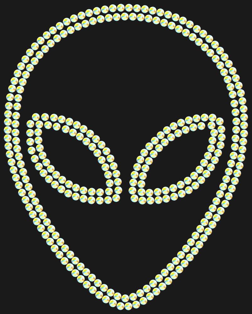 Трафарет Alien — RHT_UFO1_SS16_CRYSTAL_AB