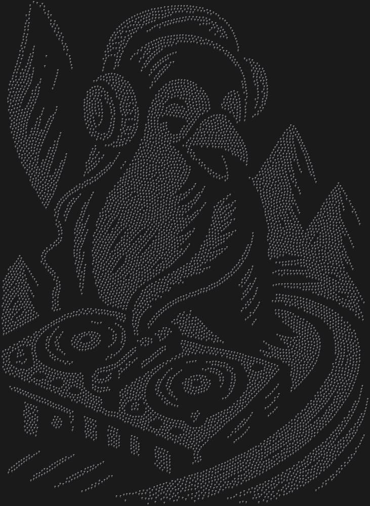 Трафарет Пингвин-диджей — RHT_PENGUINDJ1_SS6_JET_BLACK