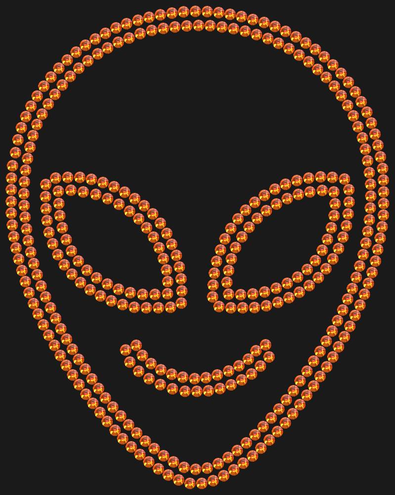 Трафарет Cute alien — RHT_UFO2_SS16_RED_VOLCANO
