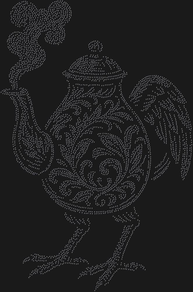 Трафарет Чайник на курьих ножках — RHT_CHICKENTEA1_SS16_JET_BLACK