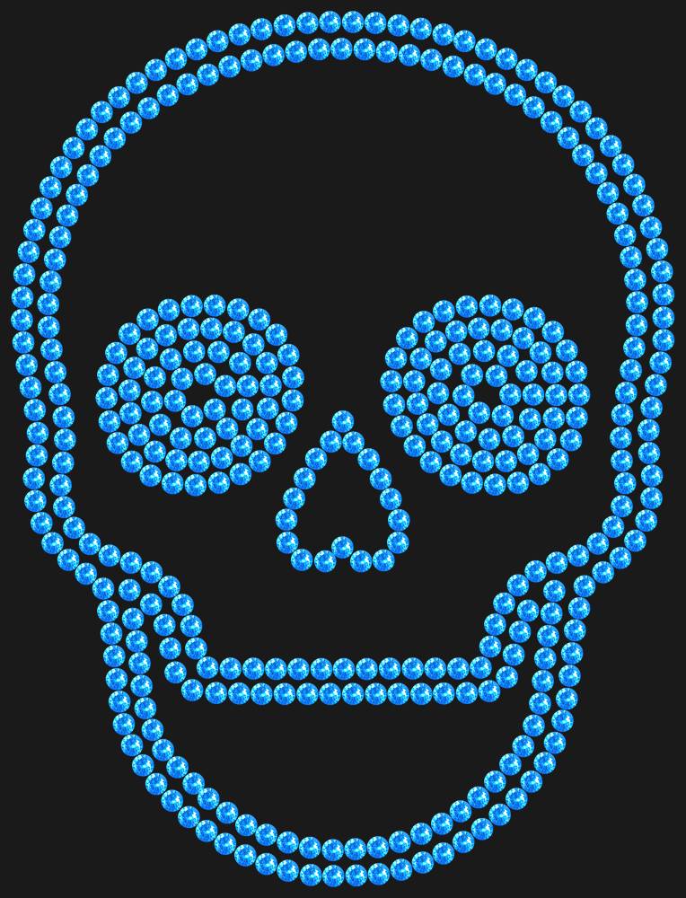 Трафарет Skull — RHT_SCULL2_SS16_LT_SAPPHIRE