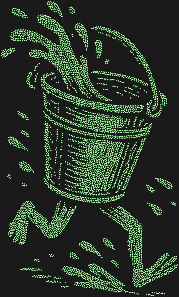 Трафарет Бегущее ведро — RHT_BUCKET1_SS16_LT_PERIDOT