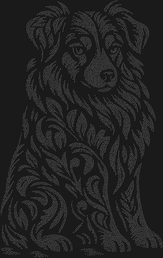 Трафарет Australian Shepherd — RHT_AUSTRALIANSHAPHERD1_SS3_JET_BLACK