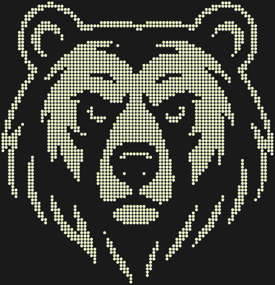 Трафарет Bear — RHT_BEAR1_SS16_CRYSTAL_AB