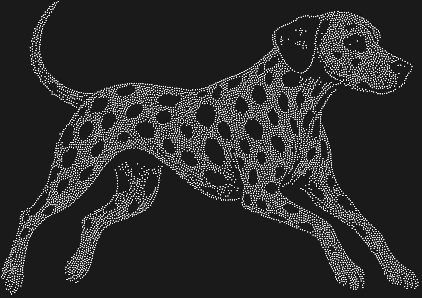 Трафарет Далматинец — DALMATIANJUMP1
