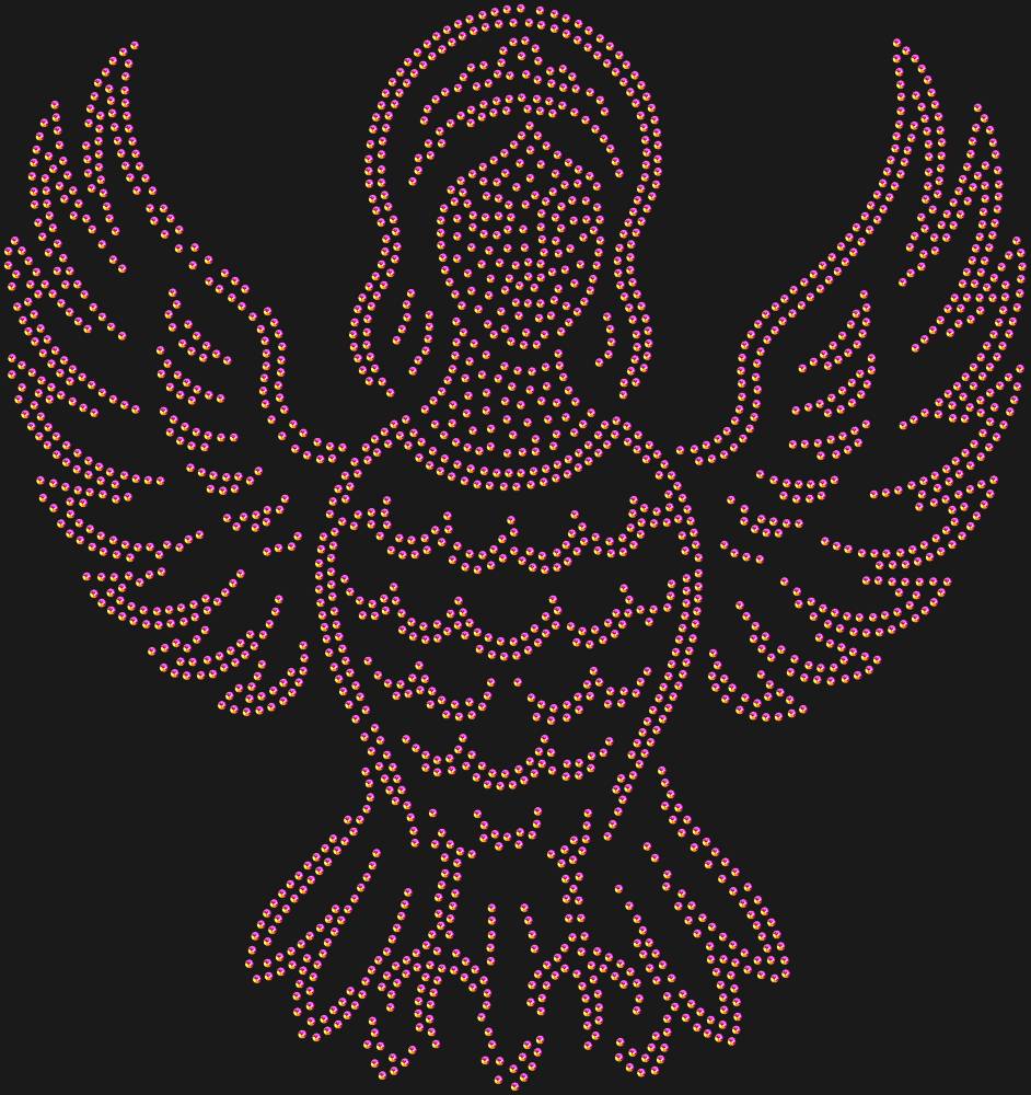 Трафарет Alkonost bird — RHT_ALKONOST1_SS16_RAINBOW