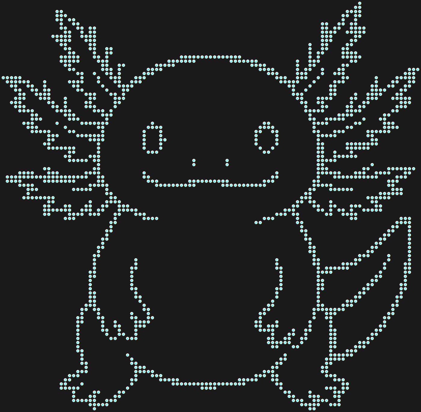 Трафарет Аксолотль — AXOLOTL2