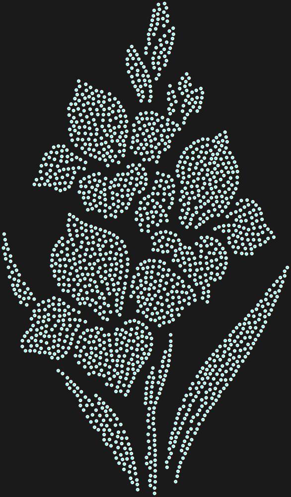 Трафарет Gladioli — RHT_GLADIOLUS1_SS12_CRYSTAL_AB_DMC