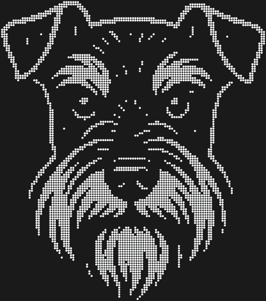 Трафарет Miniature Schnauzer — RHT_DOG1_SS10_CRYSTAL_CLEAR