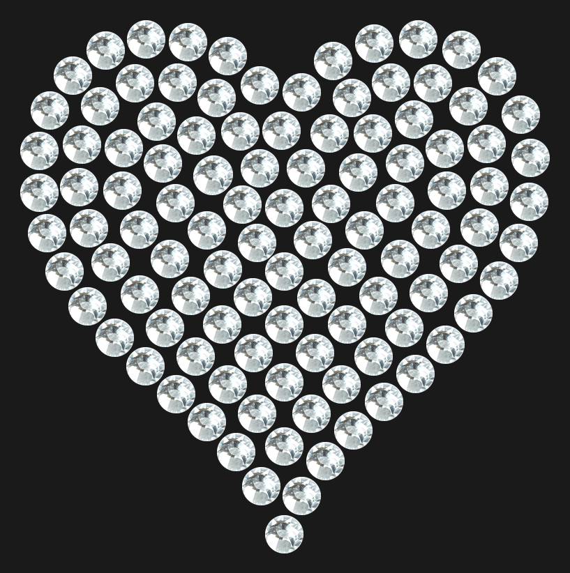Трафарет Mini heart dense — RHT_HEART1_SS20_CRYSTAL_CLEAR